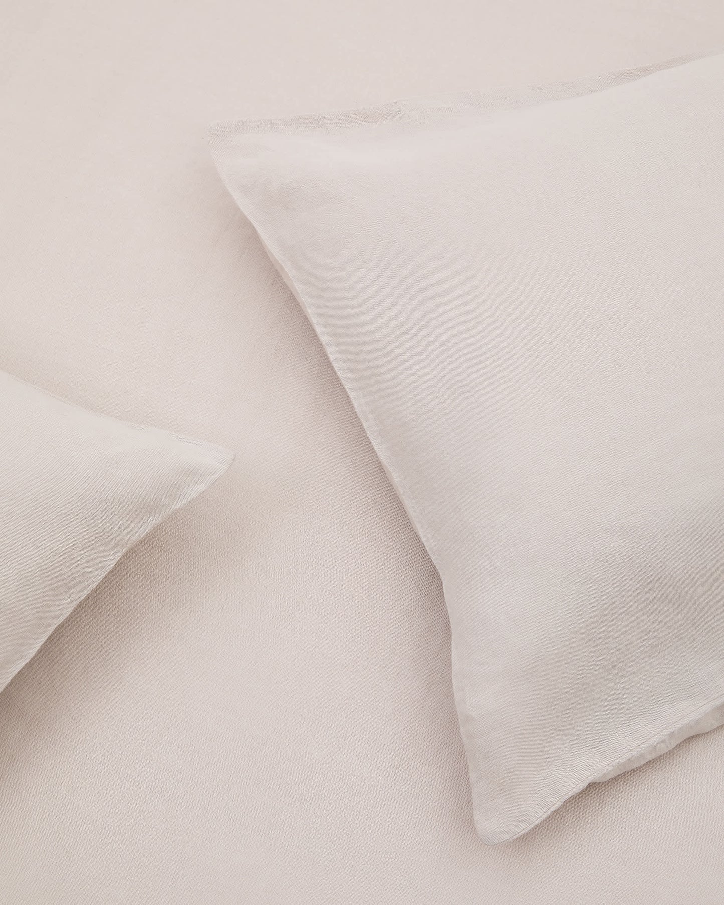 Set Simmel copripiumino e federe di misto lino colore grigio per letto 180 cm