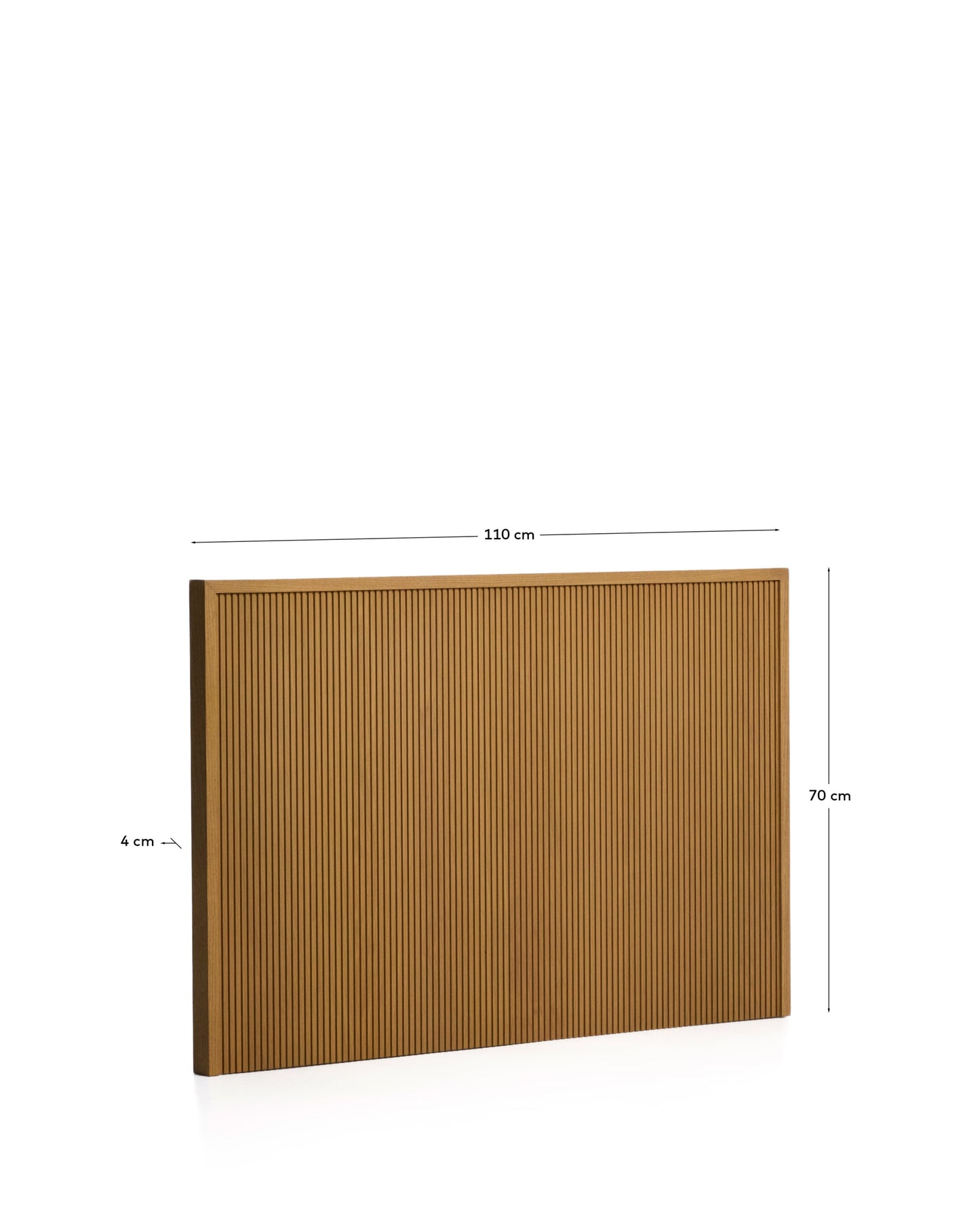 Testiera Helvine in impiallacciato di rovere per letto da 90 cm FSC 100%