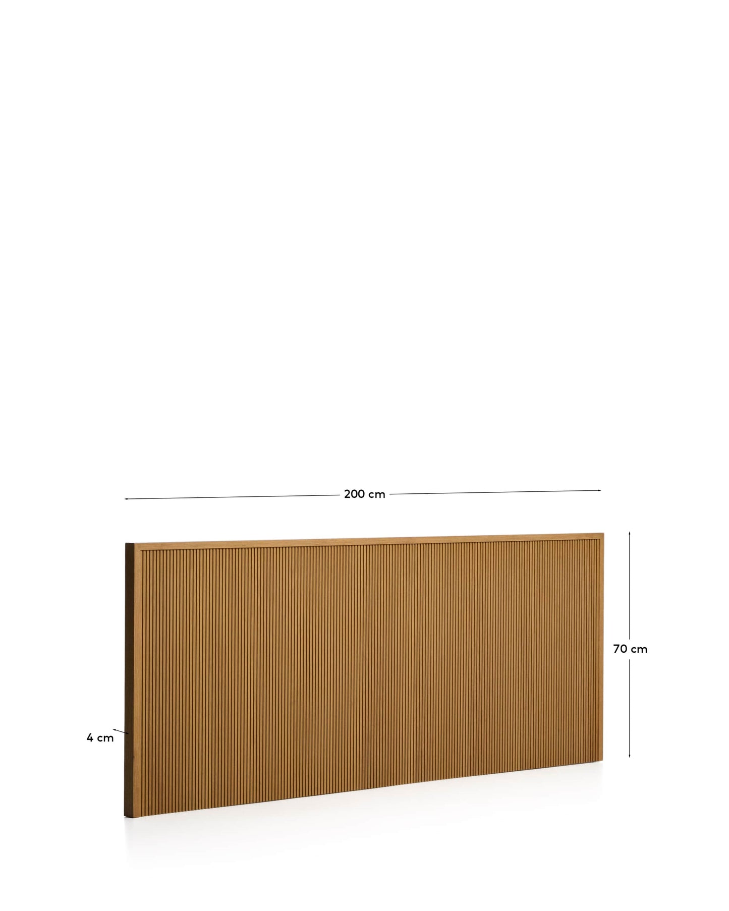 Testiera Helvine in impiallacciato di rovere per letto da 180 cm FSC 100%