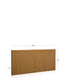 Testiera Helvine in impiallacciato di rovere per letto da 180 cm FSC 100%