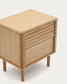 Comodino Lenon 2 cassetti in legno e rovere impiallacciato 50 x 55 cm
