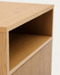 Comodino Helvine 1 cassetto impiallacciatura in rovere 60 x 52 cm