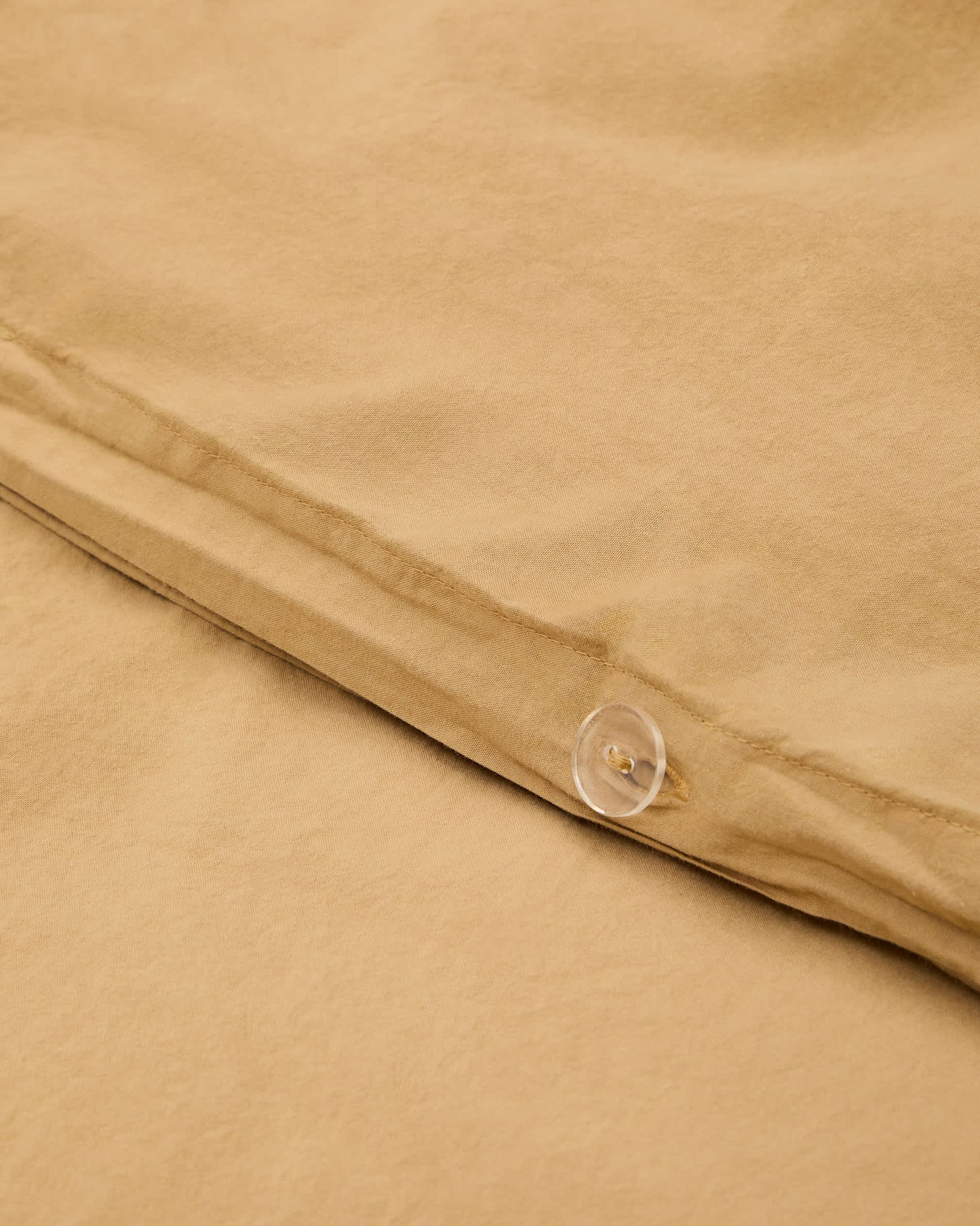 Set Sifinia copripiumino e federa 100% cotone percalle con frange mostarda letto 90 cm