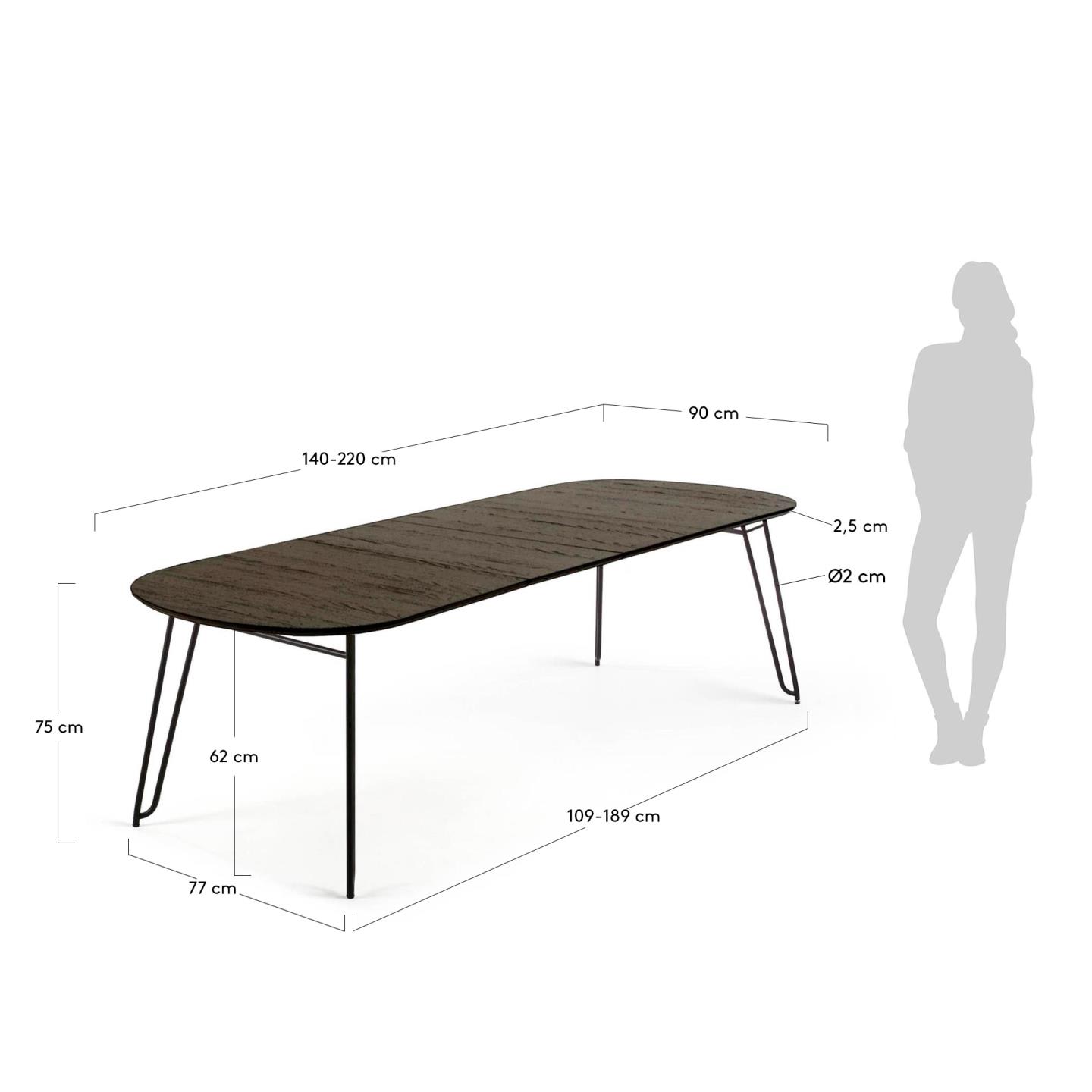 Tavolo allungabile Milian 140 (220) x 90 cm
