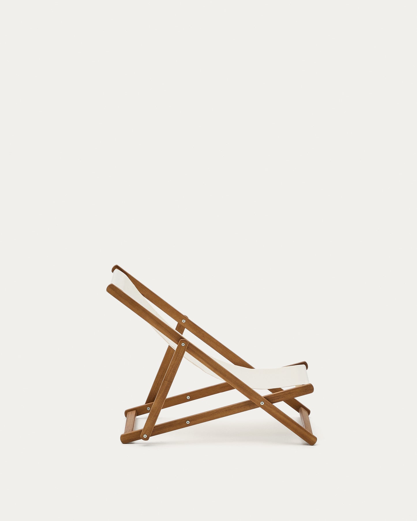 Amaca pieghevole da esterno per bambini Adredna beige in legno massiccio di acacia