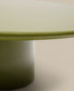 Tavolino da salotto Albanella in cemento con finitura verde lucido Ø 110 cm