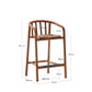 Sgabello da esterno Turqueta in legno massiccio di teak FSC al 100%, altezza 65 cm