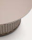 Tavolino basso da esterno Sedalis in alluminio e corda taupe Ø 99 cm