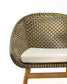 Poltrona Olbia in rattan sintetico e legno massiccio teak
