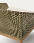 Poltrona Olbia in rattan sintetico e legno massiccio teak