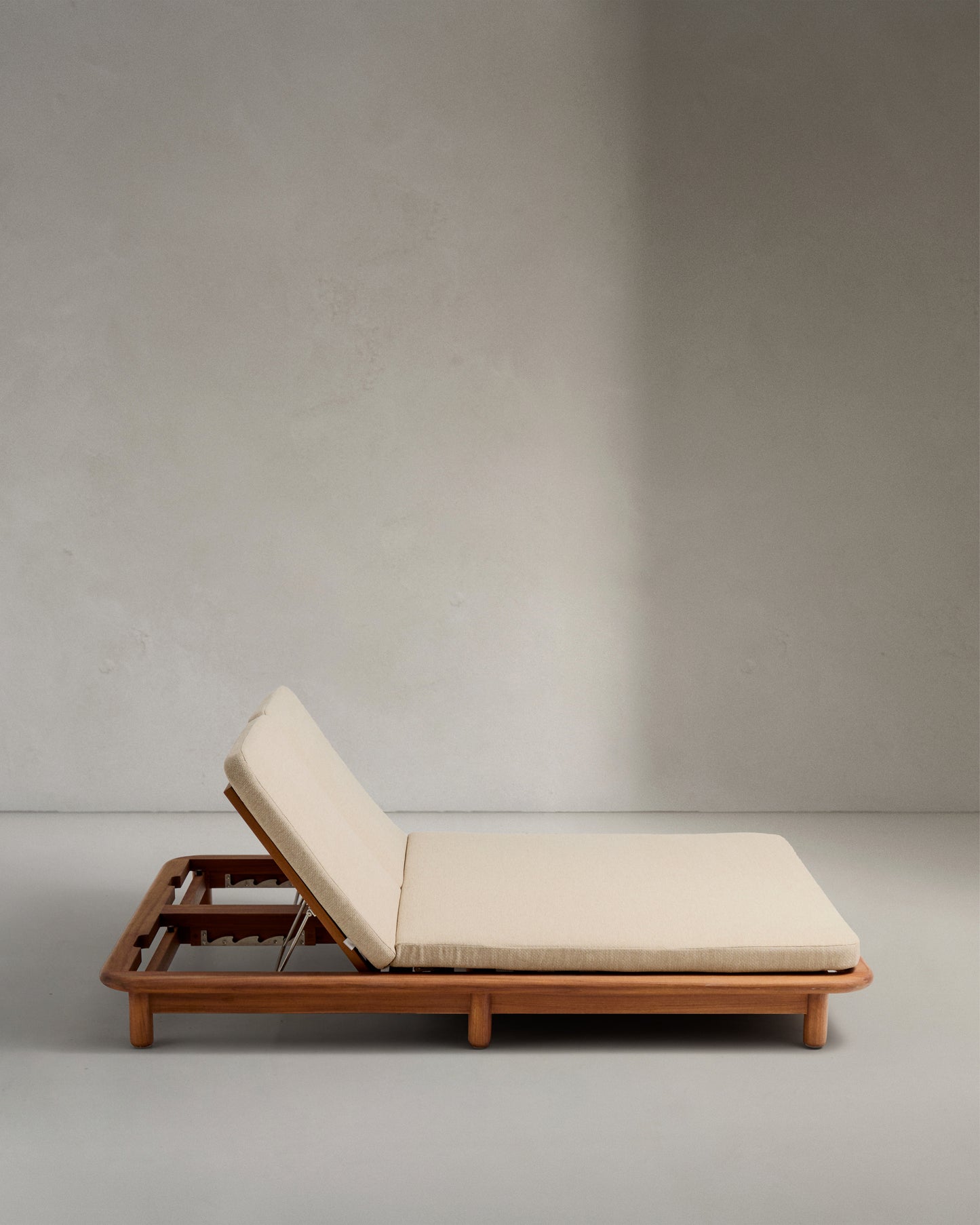 Lettino doppio Turqueta in legno massiccio di teak