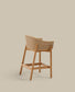 Sgabello Galea in legno massello di teak e rattan sintetico da 75 cm FSC 100%