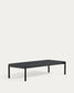 Tavolino da centro Sorells in alluminio grigio 63 x 144,6 cm
