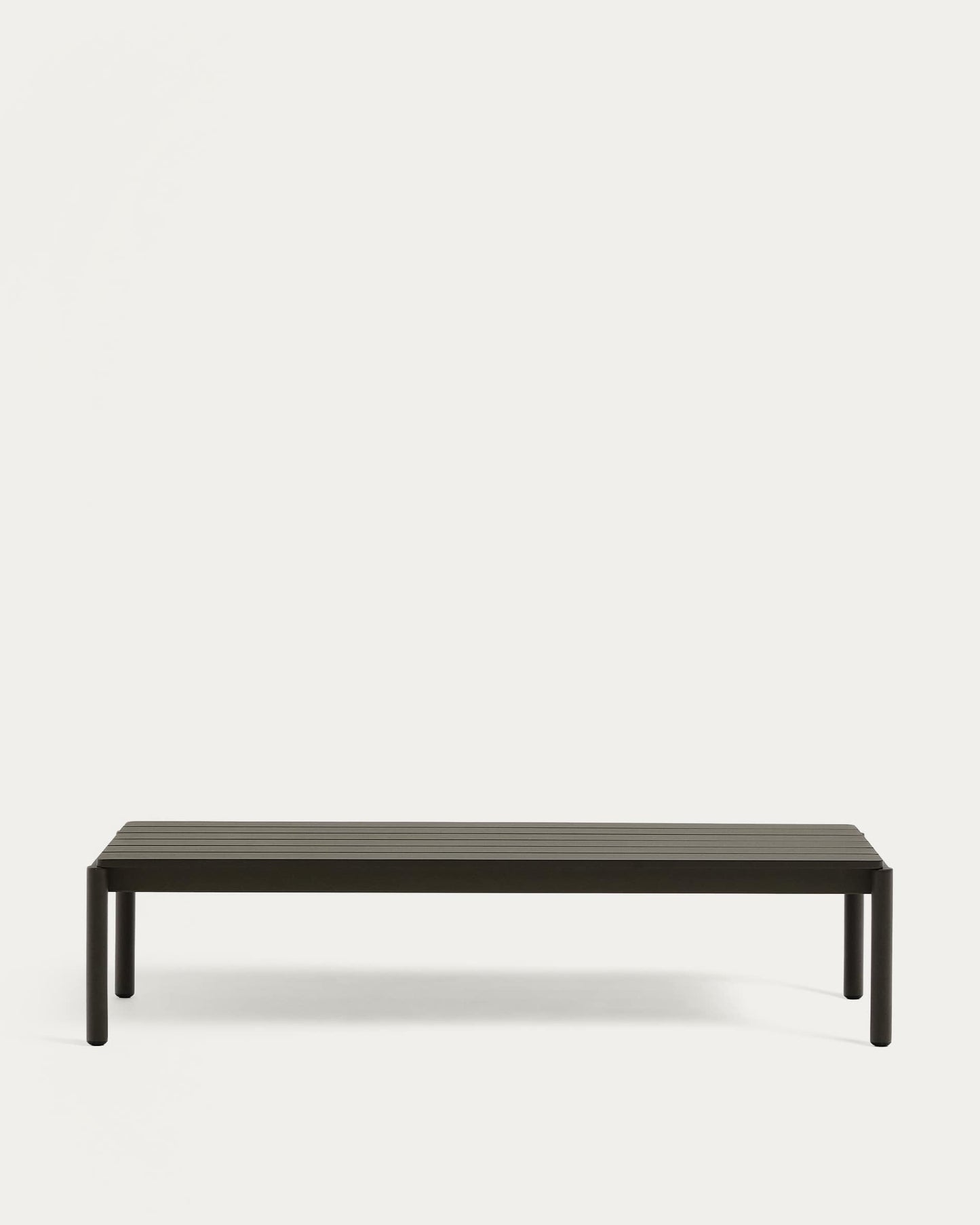 Tavolino da centro Sorells in alluminio verde 63 x 144,6 cm