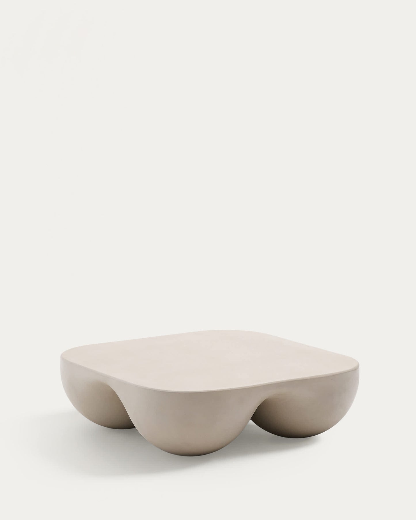 Tavolino da salotto Colba in polystone 100 x 100 cm