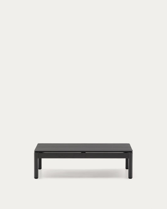 Tavolino da centro Sorells in alluminio grigio 52,4 x 91 cm