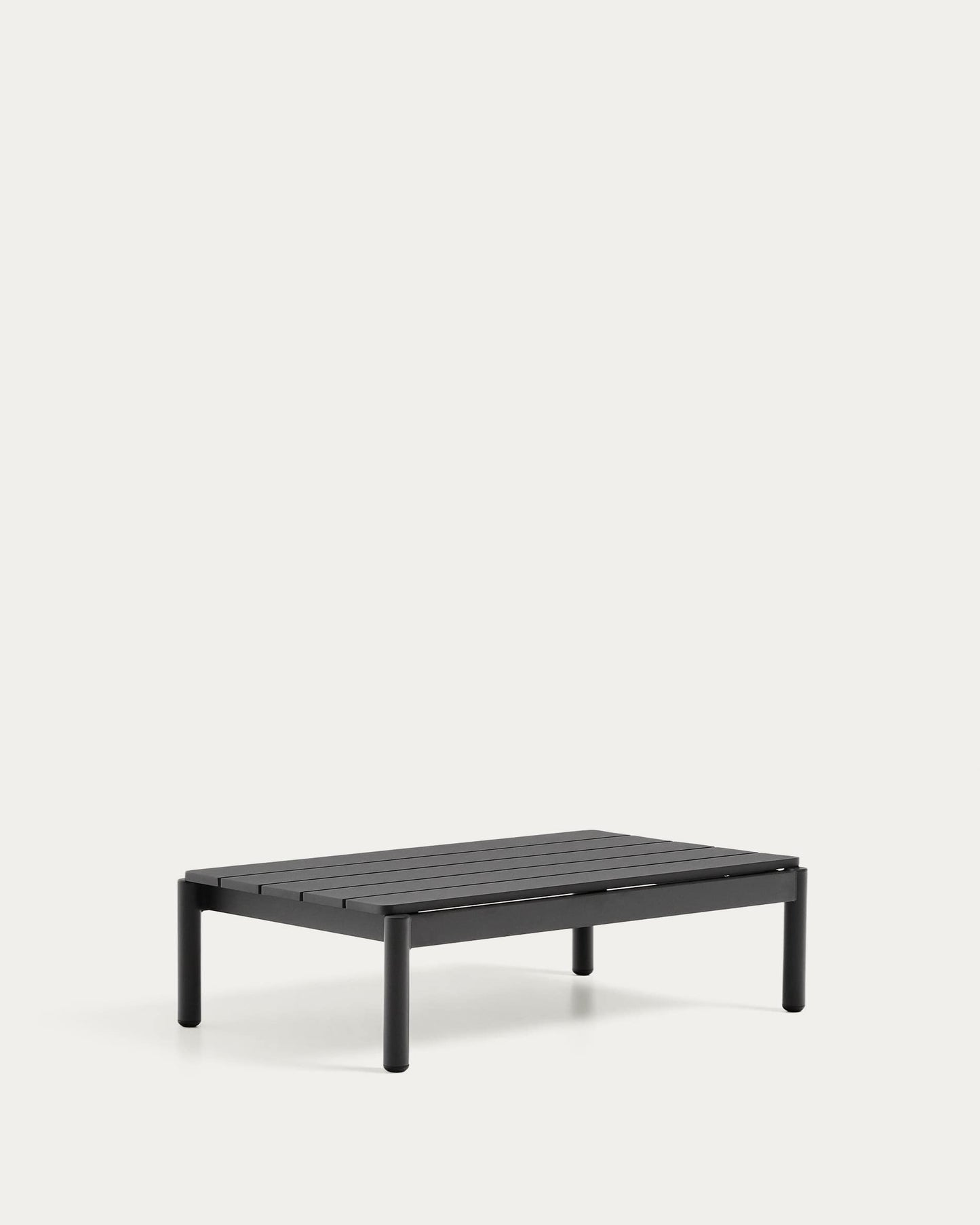 Tavolino da centro Sorells in alluminio grigio 52,4 x 91 cm