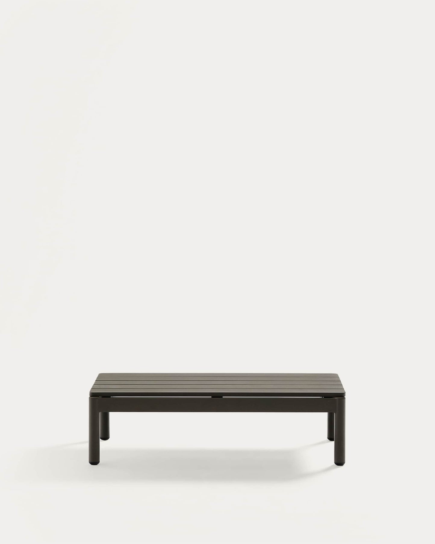 Tavolino da centro Sorells in alluminio verde 52,4 x 91 cm