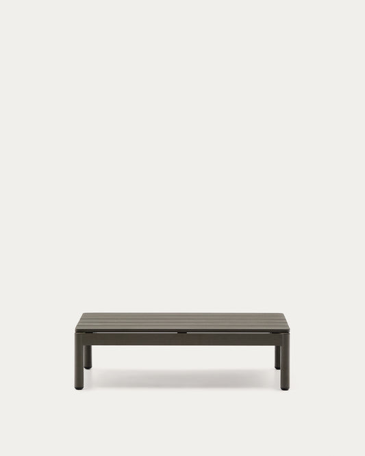 Tavolino da centro Sorells in alluminio verde 52,4 x 91 cm