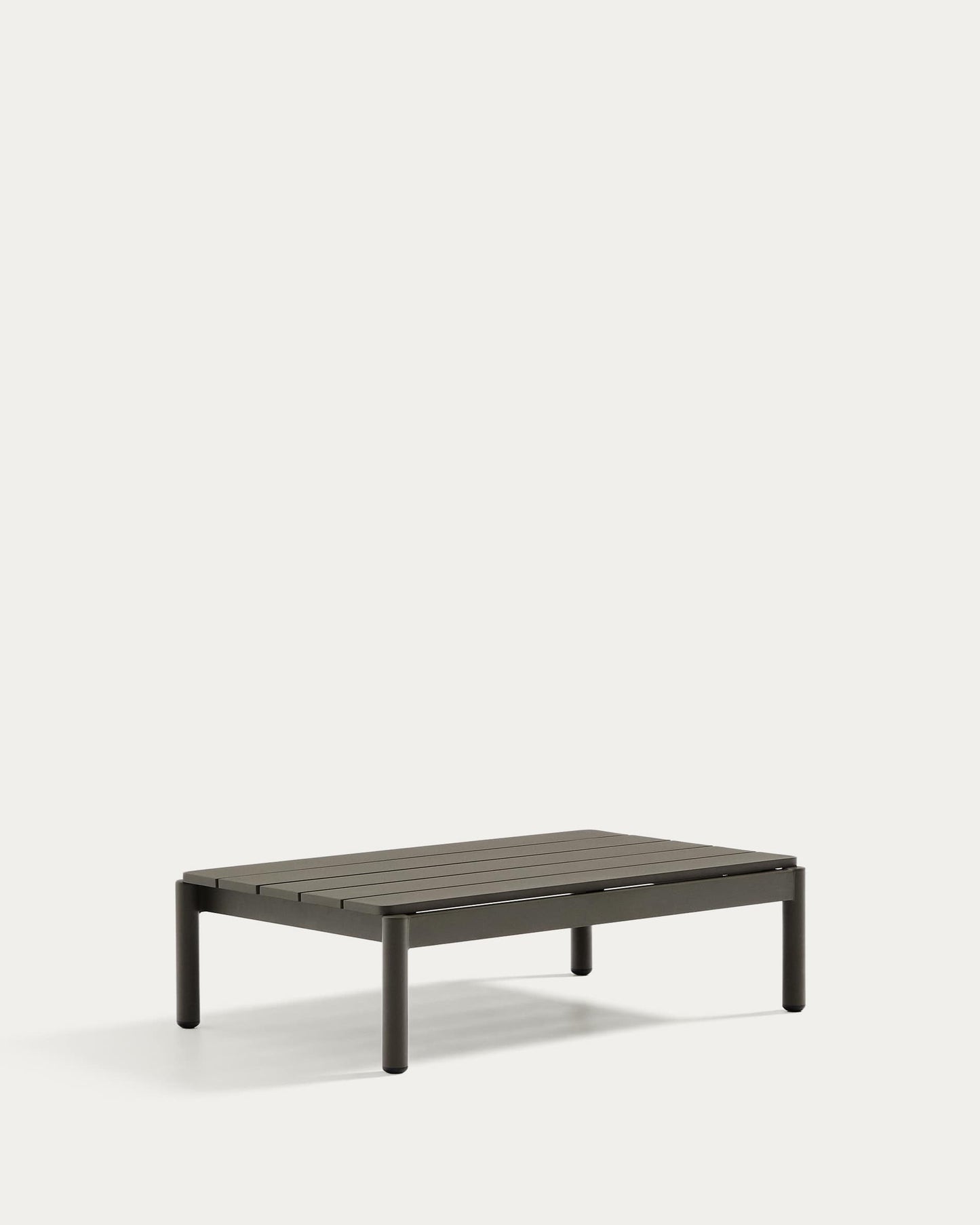 Tavolino da centro Sorells in alluminio verde 52,4 x 91 cm