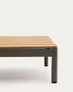 Tavolino da centro Sorells in alluminio verde e legno di teak 52,4 x 91 cm FSC 100%