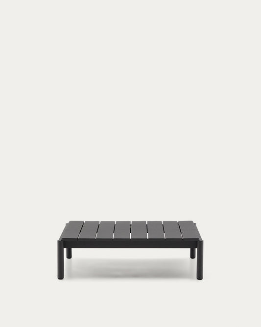 Tavolino da centro Sorells in alluminio grigio 89 x 91 cm