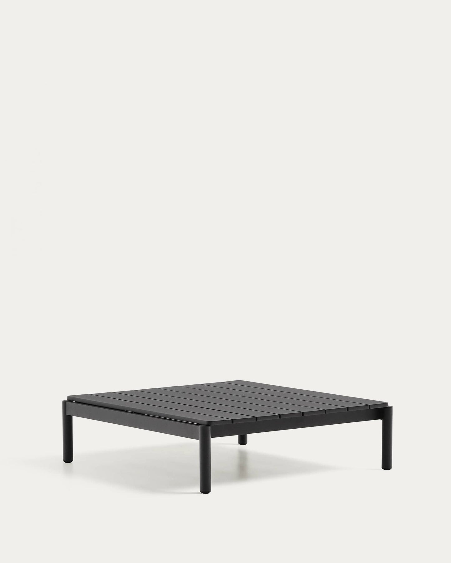 Tavolino da centro Sorells in alluminio grigio 89 x 91 cm