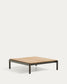 Tavolino da centro Sorells in alluminio verde e legno di teak 89 x 91 cm FSC 100%