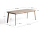 Tavolo allungabile da esterno Izola in alluminio con finitura taupe 220 (280) x 100 cm