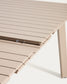 Tavolo allungabile da esterno Izola in alluminio con finitura taupe 220 (280) x 100 cm