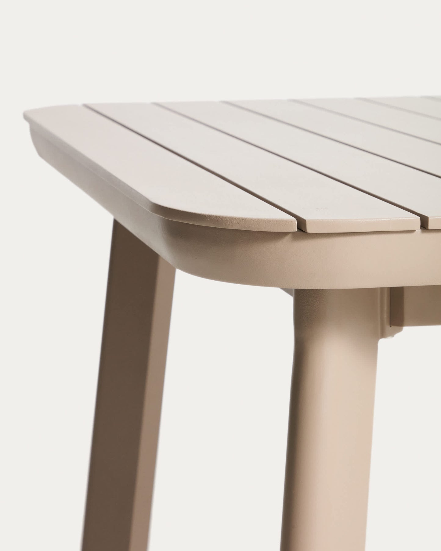 Tavolo allungabile da esterno Izola in alluminio con finitura taupe 220 (280) x 100 cm