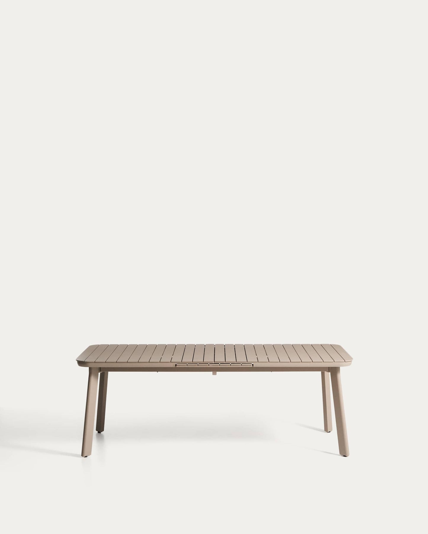Tavolo allungabile da esterno Izola in alluminio con finitura taupe 220 (280) x 100 cm