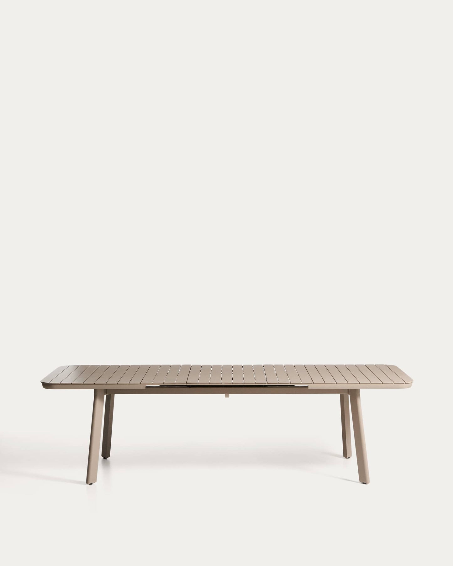 Tavolo allungabile da esterno Izola in alluminio con finitura taupe 220 (280) x 100 cm