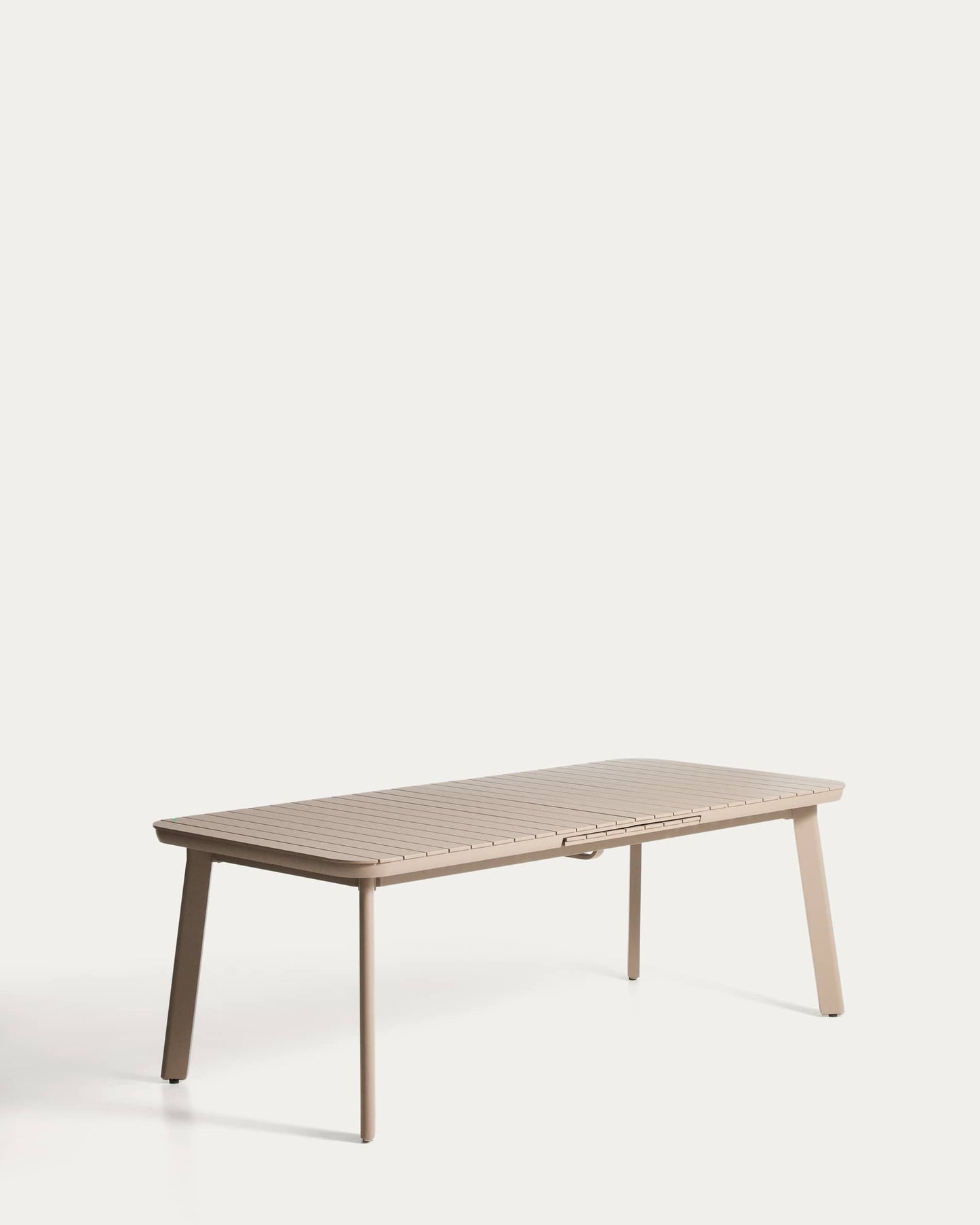 Tavolo allungabile da esterno Izola in alluminio con finitura taupe 220 (280) x 100 cm