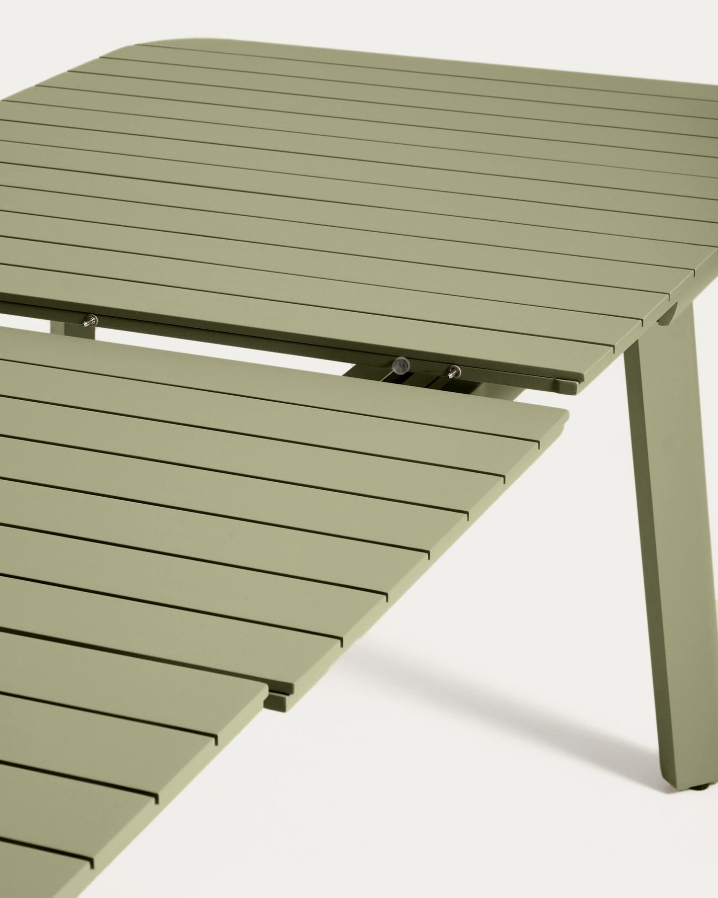 Tavolo allungabile da esterno Izola in alluminio con finitura verde 220 (280) x 100 cm