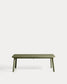 Tavolo allungabile da esterno Izola in alluminio con finitura verde 220 (280) x 100 cm