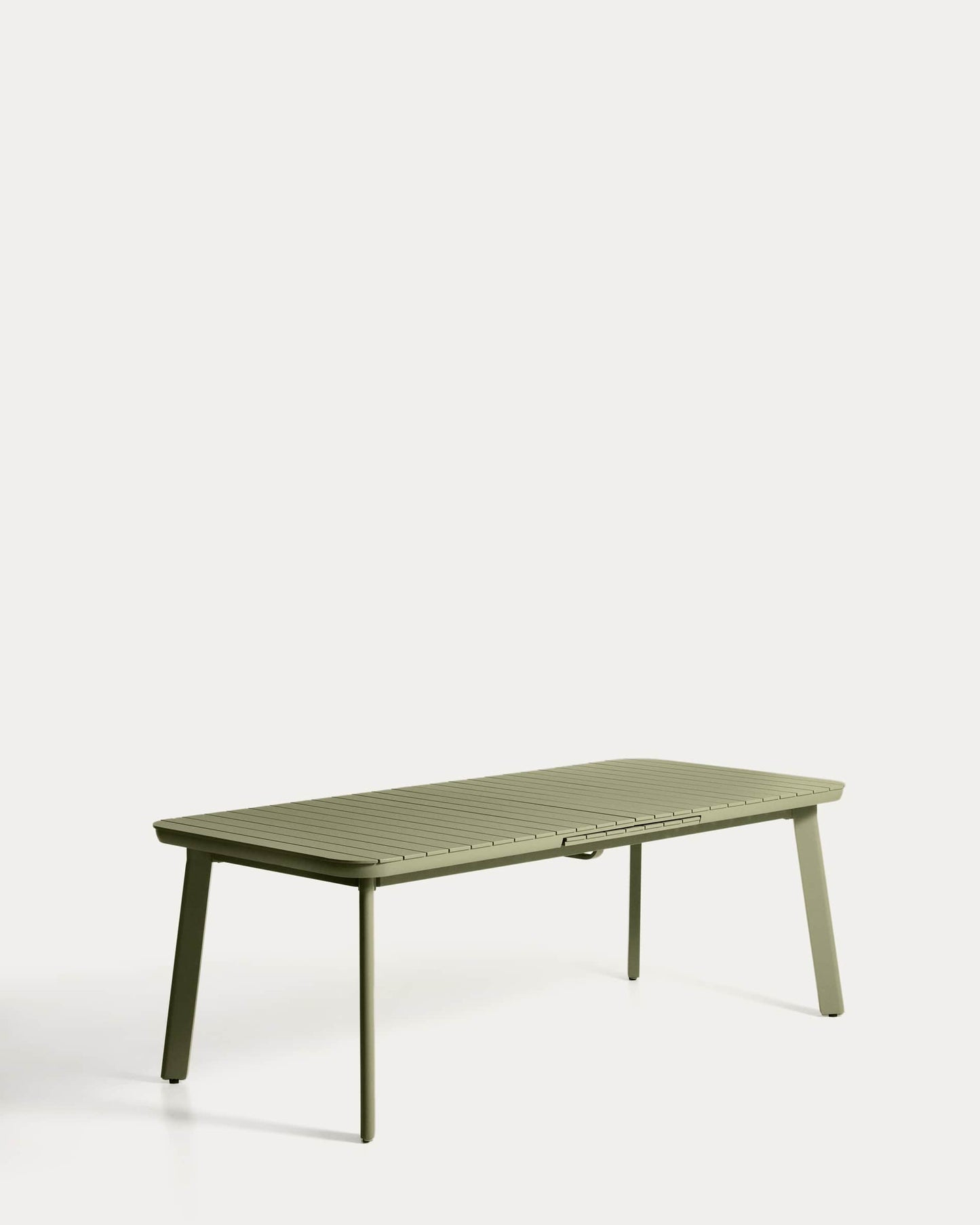 Tavolo allungabile da esterno Izola in alluminio con finitura verde 220 (280) x 100 cm