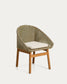 Sedia Olbia in rattan sintetico e legno massiccio 100% teak FSC