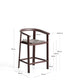 Sgabello Erice in alluminio e corda marrone 65 cm