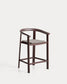 Sgabello Erice in alluminio e corda marrone 65 cm
