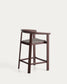 Sgabello Erice in alluminio e corda marrone 65 cm