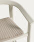 Sgabello Erice in alluminio e corda color écru 65 cm