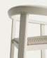 Sgabello Erice in alluminio e corda color écru 65 cm