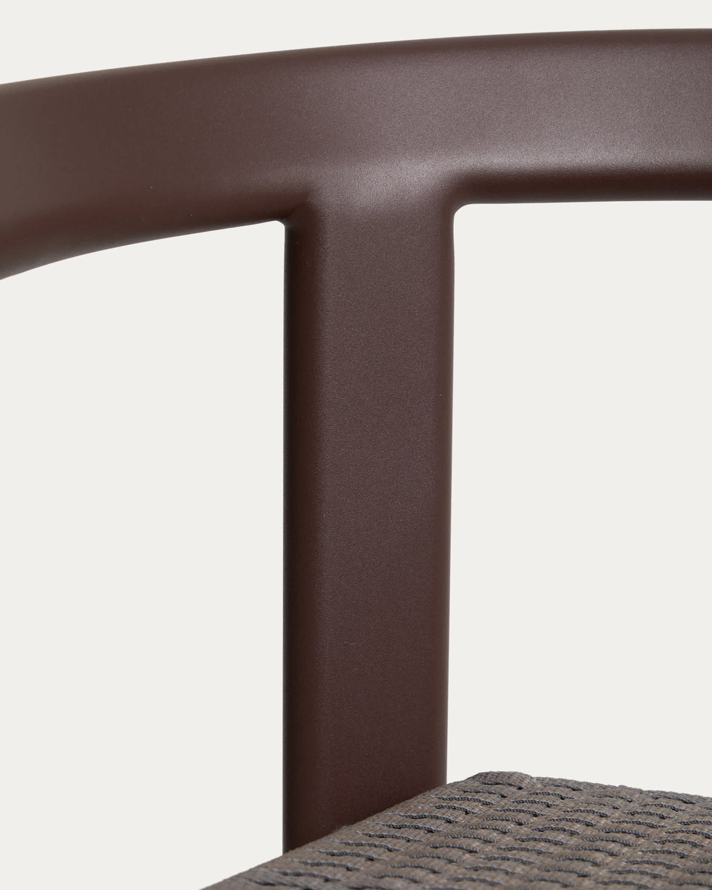 Sgabello Erice in alluminio e corda marrone 75 cm
