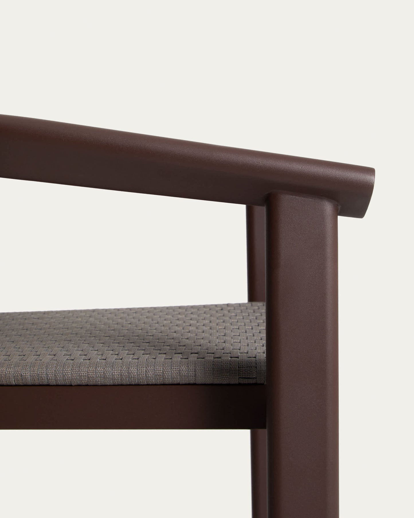 Sgabello Erice in alluminio e corda marrone 75 cm
