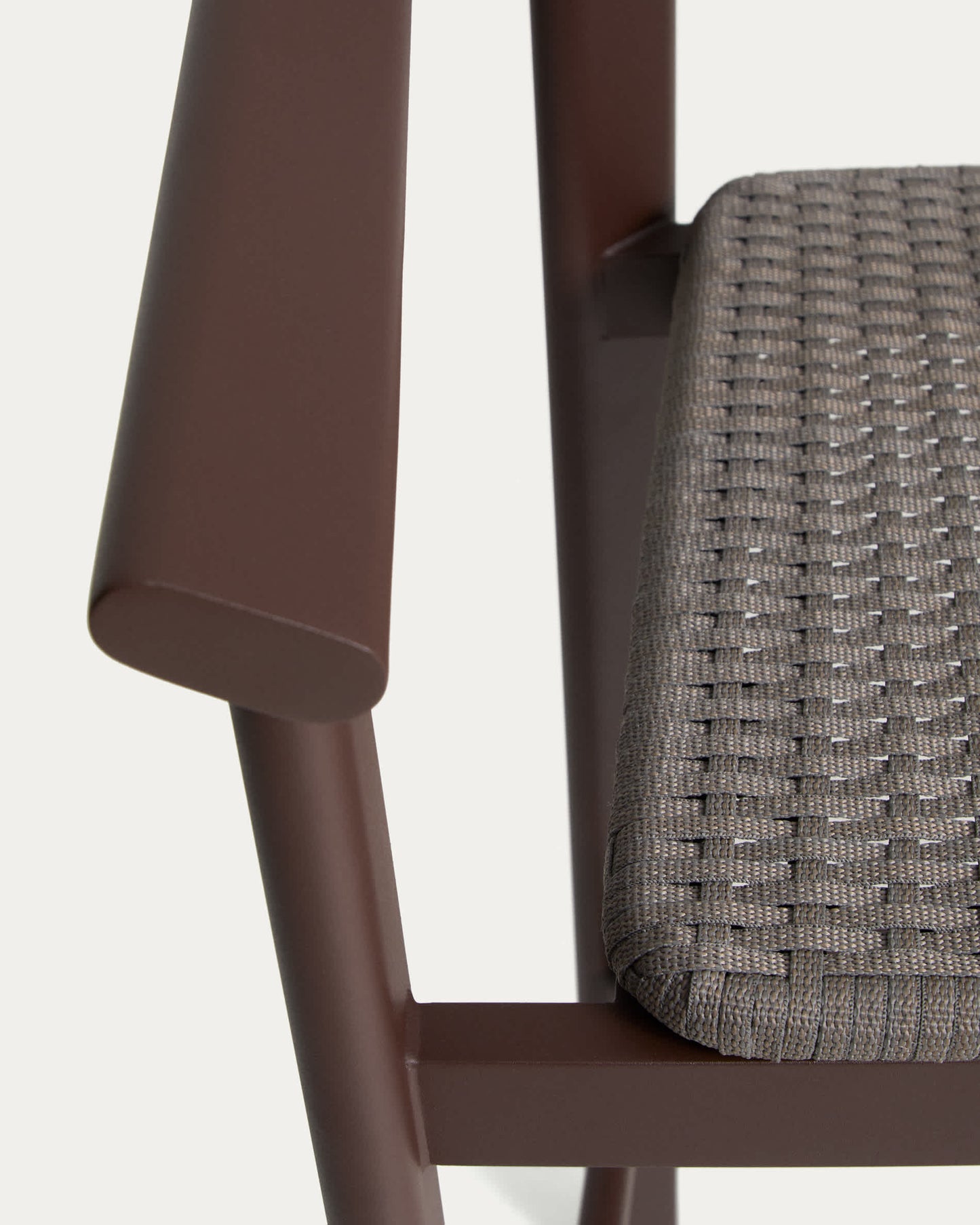 Sgabello Erice in alluminio e corda marrone 75 cm