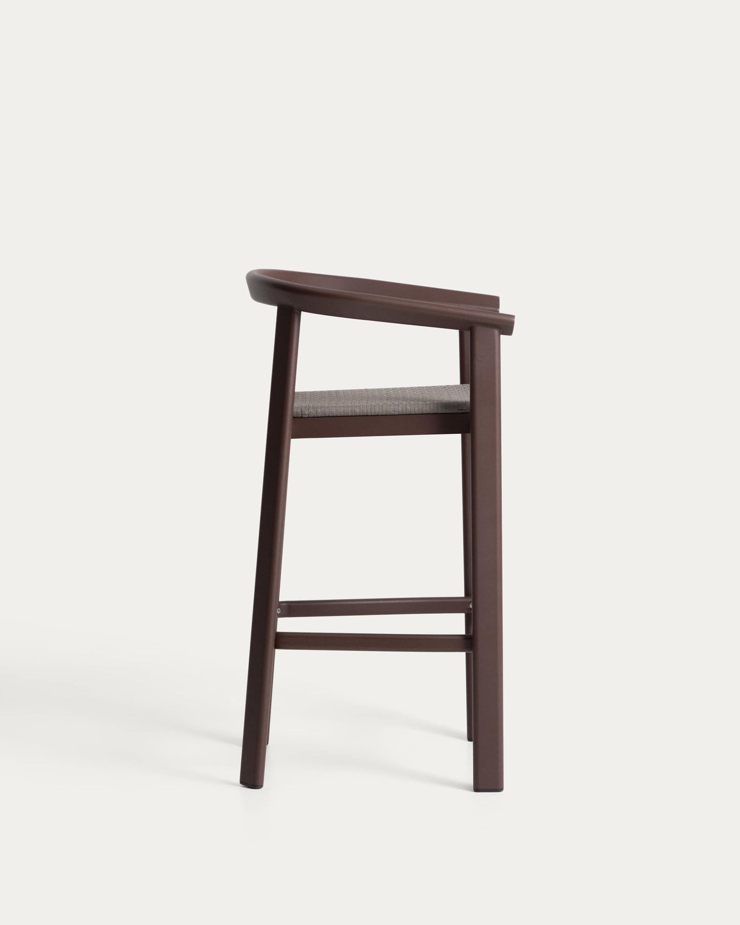 Sgabello Erice in alluminio e corda marrone 75 cm