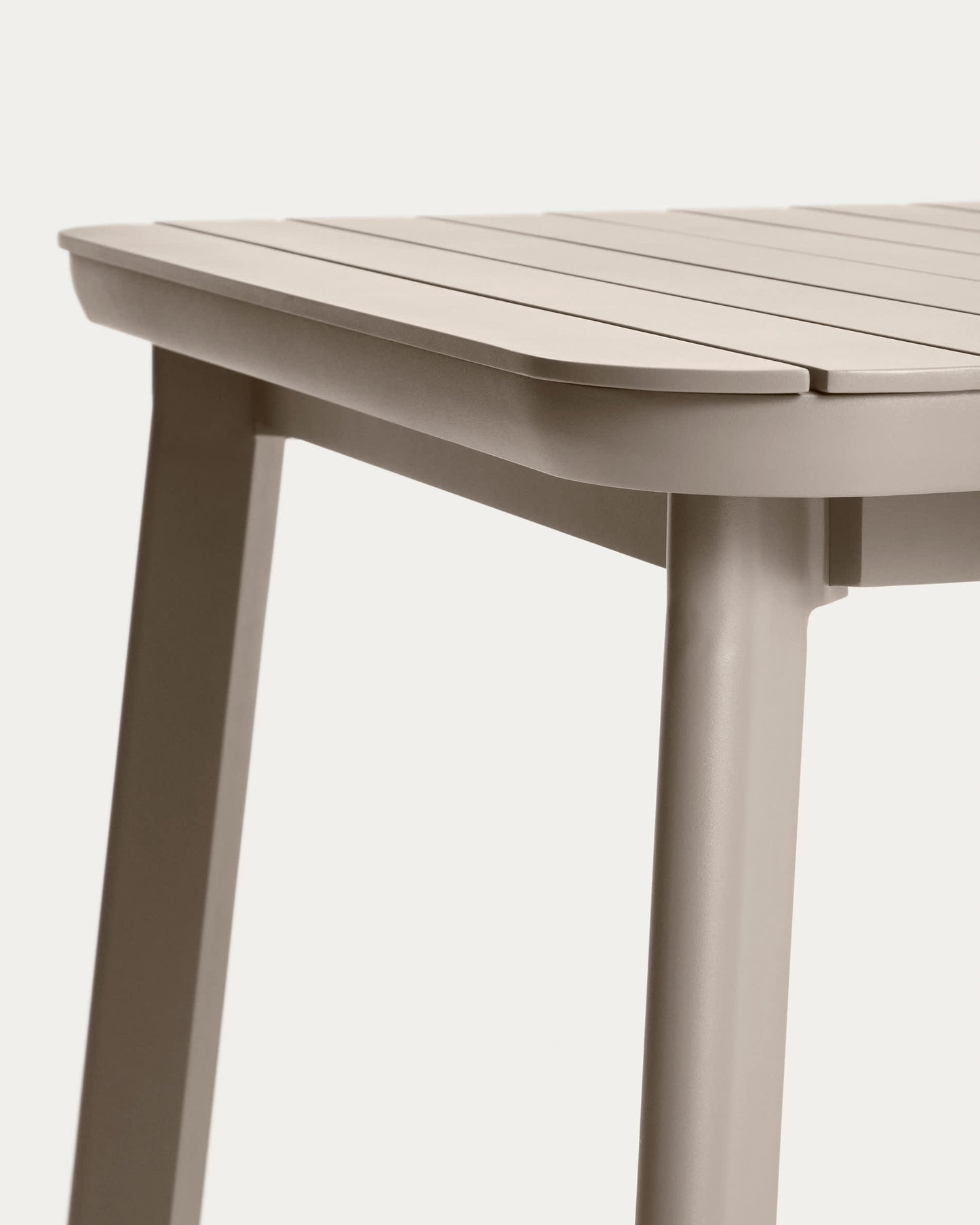 Tavolo allungabile da esterno Izola in alluminio con finitura taupe 185 (235) x 100 cm