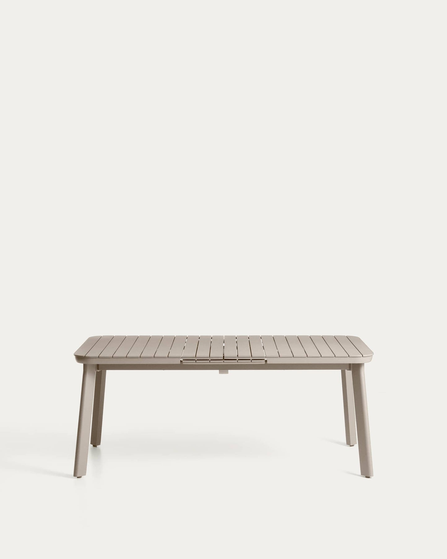 Tavolo allungabile da esterno Izola in alluminio con finitura taupe 185 (235) x 100 cm