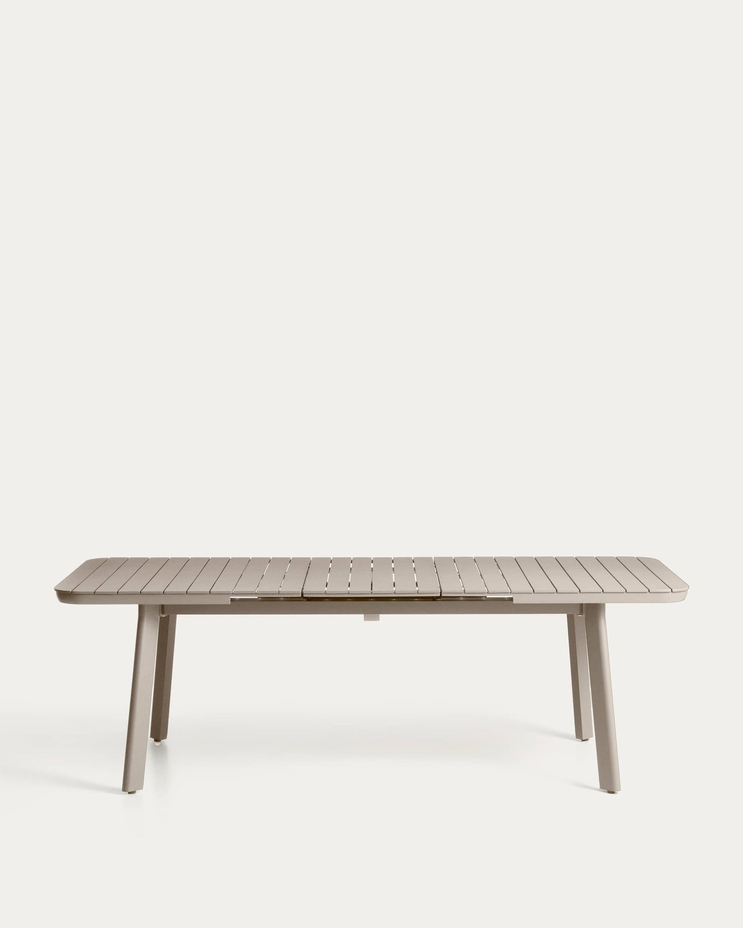 Tavolo allungabile da esterno Izola in alluminio con finitura taupe 185 (235) x 100 cm